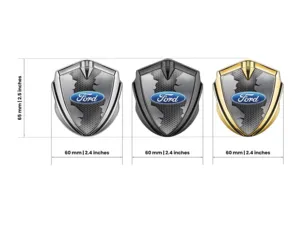 Ford Emblem Fender Badge Sports Style Glossy